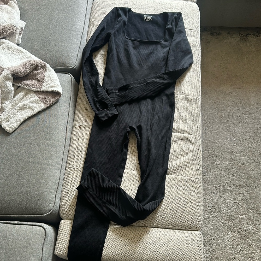 Black long sleeve onesie